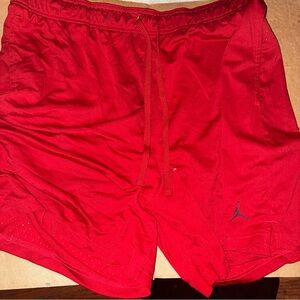 Jordan Men's Red Athletic Shorts Used